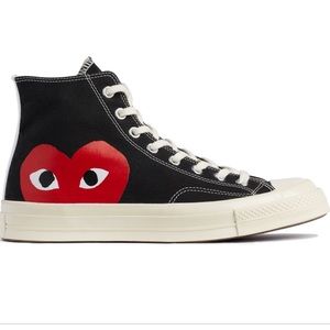 Comme De Garcons PLAY X Converse high tops